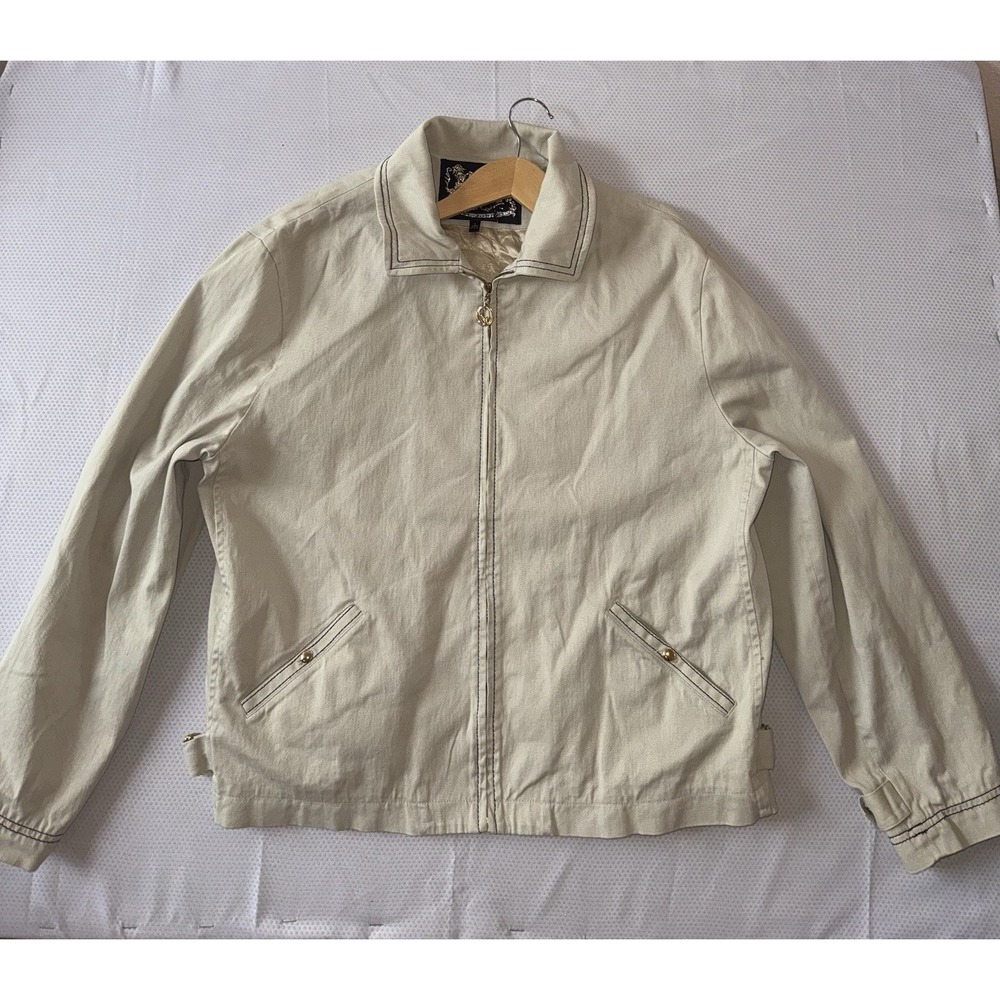 Vintage St John‎ Khaki Zip Up Jacket Size L